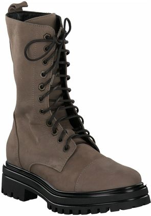 Shirley Mae Damen-Schnürboots aus Leder 102222903231 (Braun)