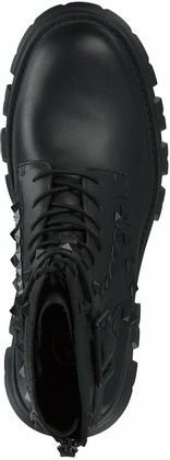 ASH Damen-Schnürboots aus Leder 109001840543 (Schwarz)