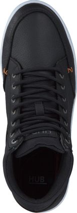 HUB Herren-Schnürboots 212001858754 (Schwarz)