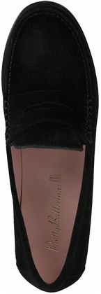 Pretty Ballerinas Damen-Slipper aus Leder 100002903115 (Schwarz)