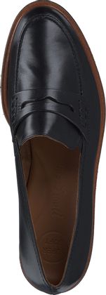 Paul Green Damen-Slipper aus Leder 100001903966 (Schwarz)