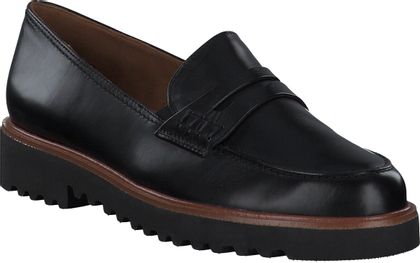 Paul Green Damen-Slipper aus Leder 100001903966 (Schwarz)