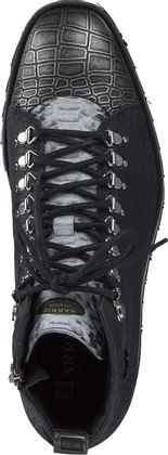 Harris Herren-Schnürboots aus Leder 213005915634 (Schwarz)