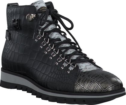 Harris Herren-Schnürboots aus Leder 213005915634 (Schwarz)