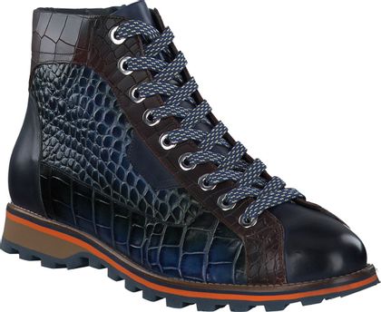 Phillip Hardy Herren-Schnürboots aus Leder 291105914344 (Blau)