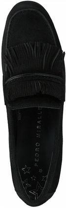 Pedro Miralles Damen-Slipper aus Leder 110002903668 (Schwarz)