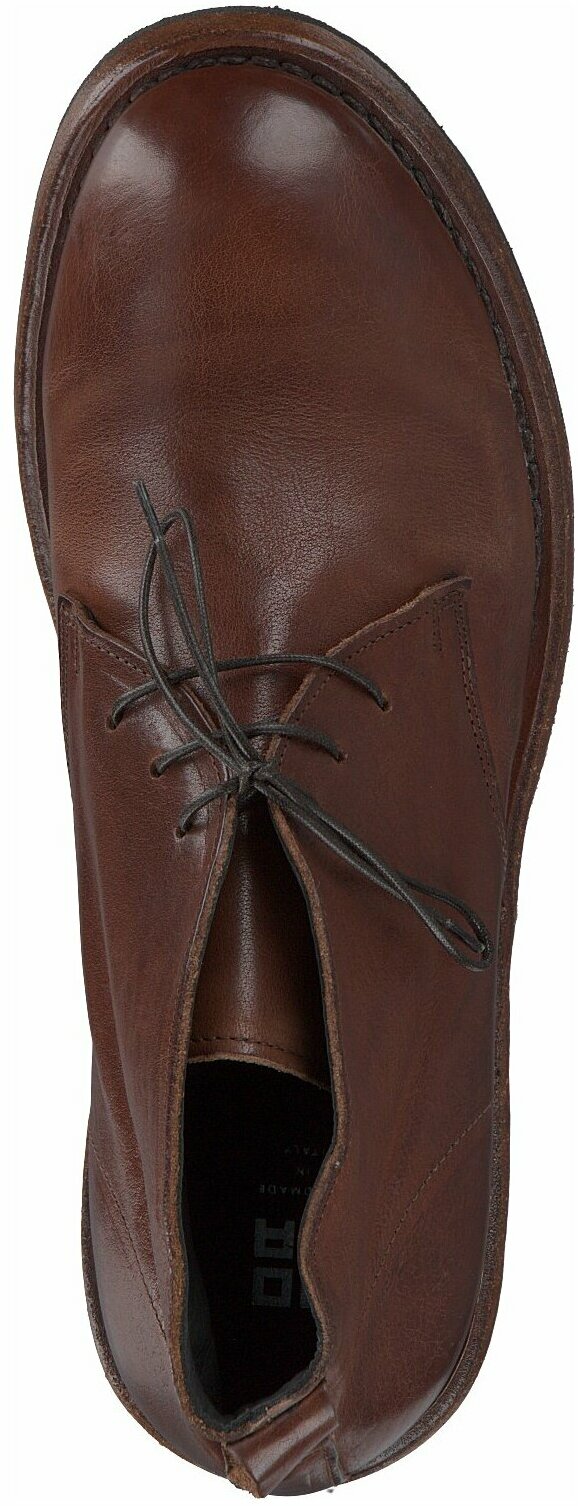 MOMA Herren-Schnürboots aus Leder 212201915002 (Dunkelbraun 