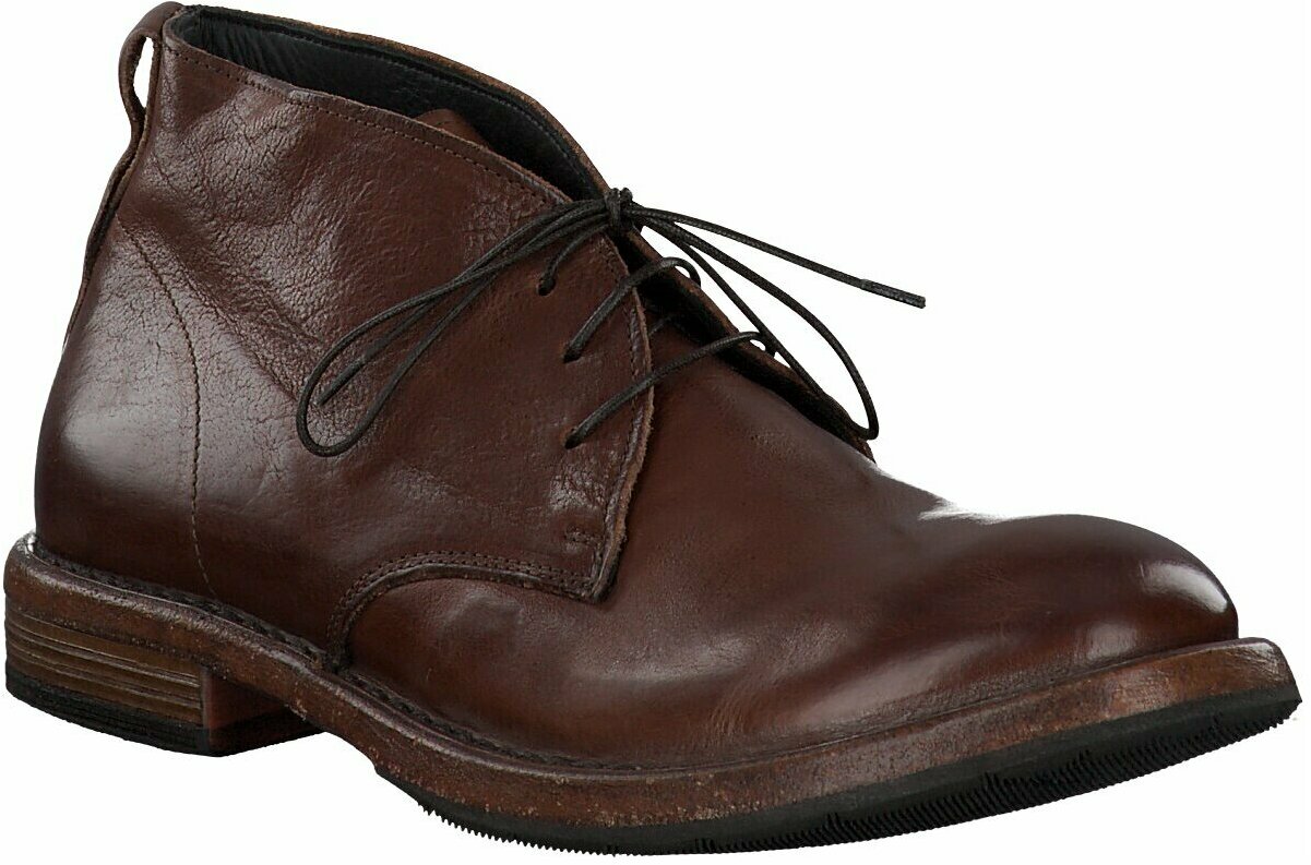 MOMA Herren-Schnürboots aus Leder 212201915002 (Dunkelbraun 