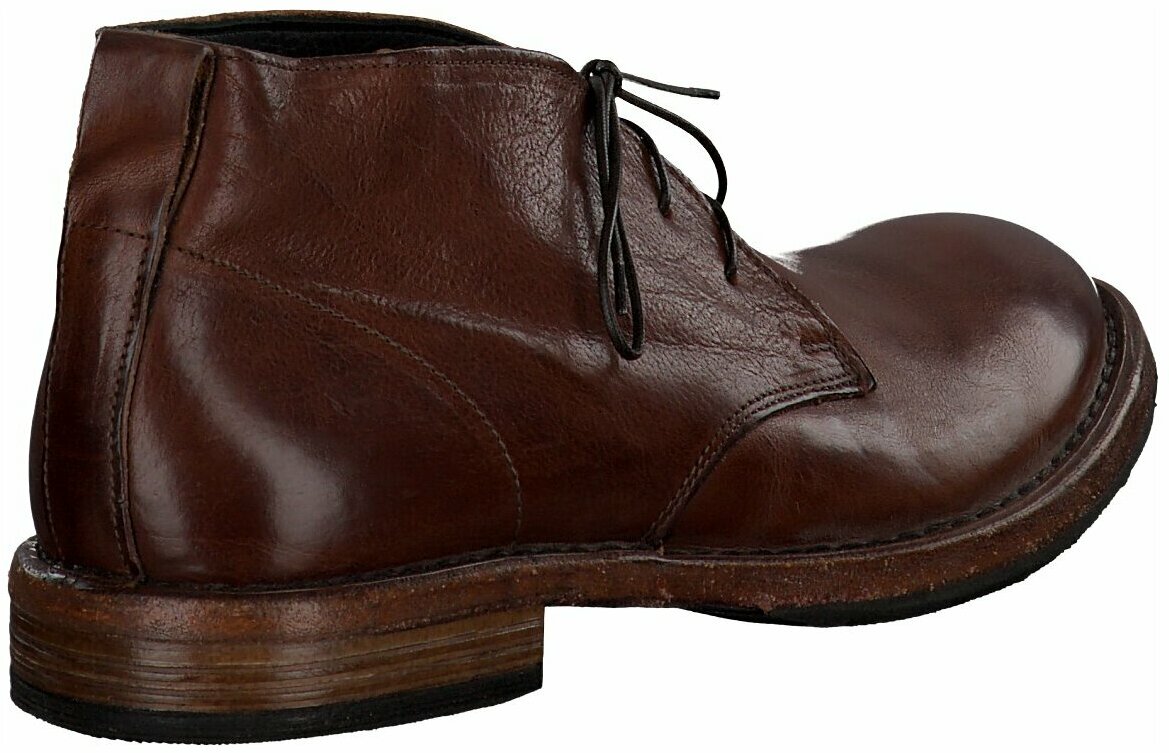 MOMA Herren-Schnürboots aus Leder 212201915002 (Dunkelbraun 