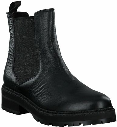 Pertini Chelsea Boots für Damen aus Leder 102001903425 (Schwarz)