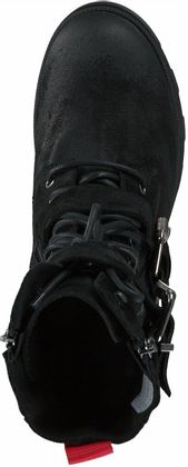 Eddie Rodriguez Damen-Schnürboots aus Leder 102002913182 (Schwarz)