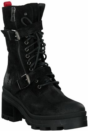 Eddie Rodriguez Damen-Schnürboots aus Leder 102002913182 (Schwarz)