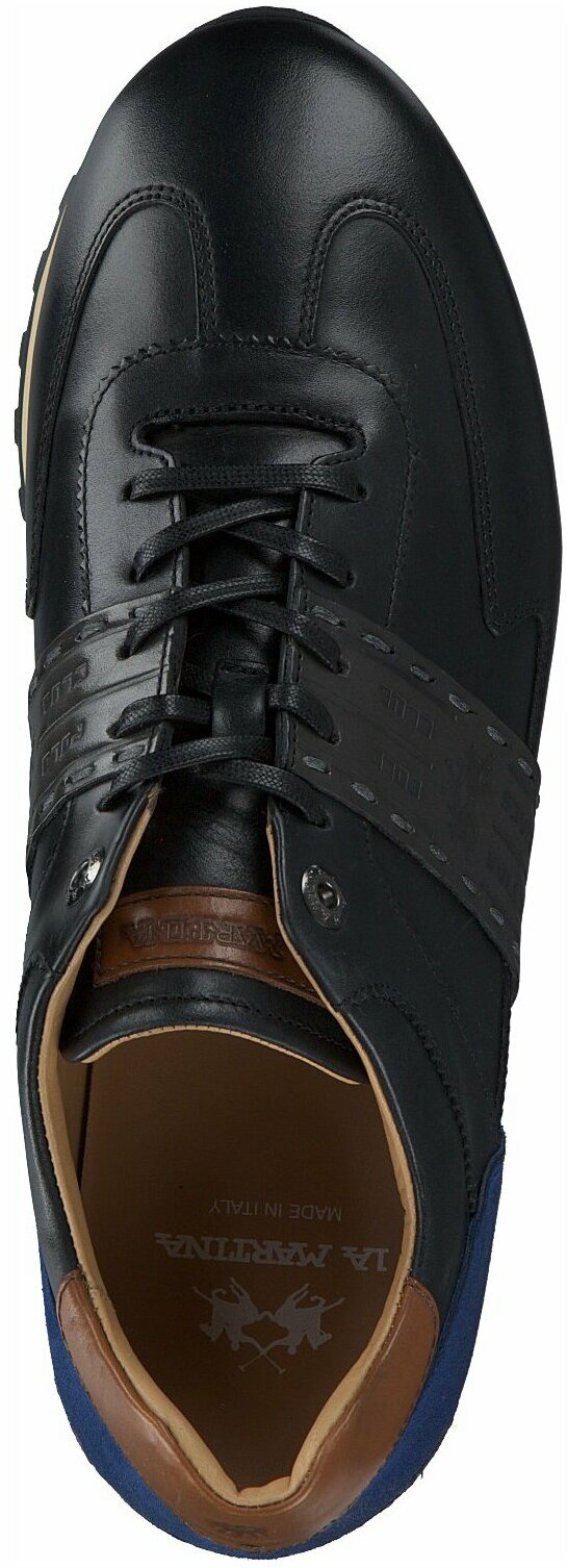 La Martina Herren-Sneaker aus Leder 244001859059 (Schwarz) online 