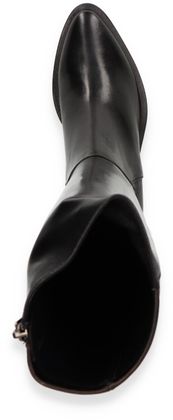 Konstantin Starke Damen-Overknees aus Leder 195001789434 (Schwarz)