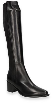 Konstantin Starke Damen-Overknees aus Leder 195001789434 (Schwarz)