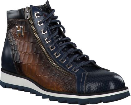 Harris Herren-Schnürboots aus Leder 212125950609 (Blau/Bunt)