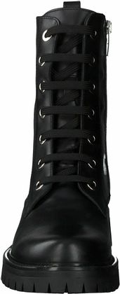 Phillip Hardy Damen-Schnürboots aus Leder 102001903607 (Schwarz)