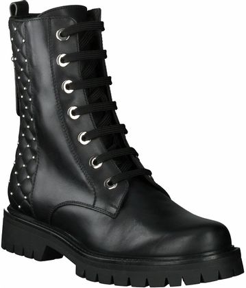 Phillip Hardy Damen-Schnürboots aus Leder 102001903607 (Schwarz)