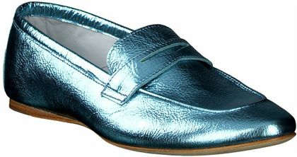 Konstantin Starke Damen-Slipper aus Leder 103141825426 (Blau)