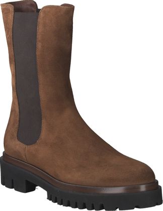 Trumans Damen-Chelsea Boots aus Leder 102202824823 (Braun)