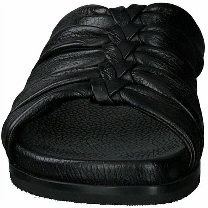 Trumans Damen-Pantoletten aus Leder 180001907856 (Schwarz)