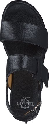 Trumans Damen-Sandalen aus Leder 184001907741 (Schwarz)