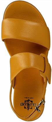 Trumans Damen-Sandalen aus Leder 184391907698 (Gelb)