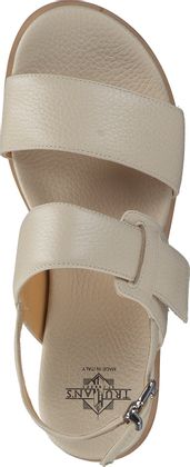 Trumans Damen-Sandalen aus Leder 184301907686 (Beige)