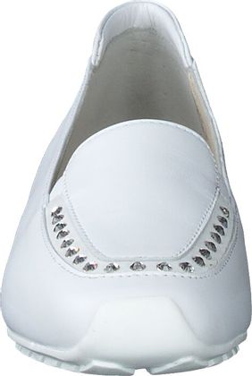 Mania Damen-Slipper aus Leder 100701952011 (Weiß)