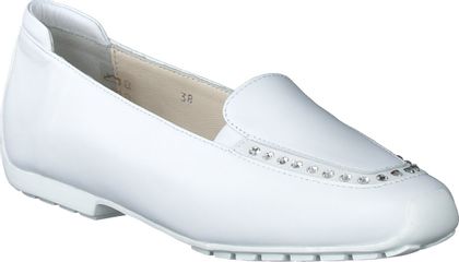 Mania Damen-Slipper aus Leder 100701952011 (Weiß)