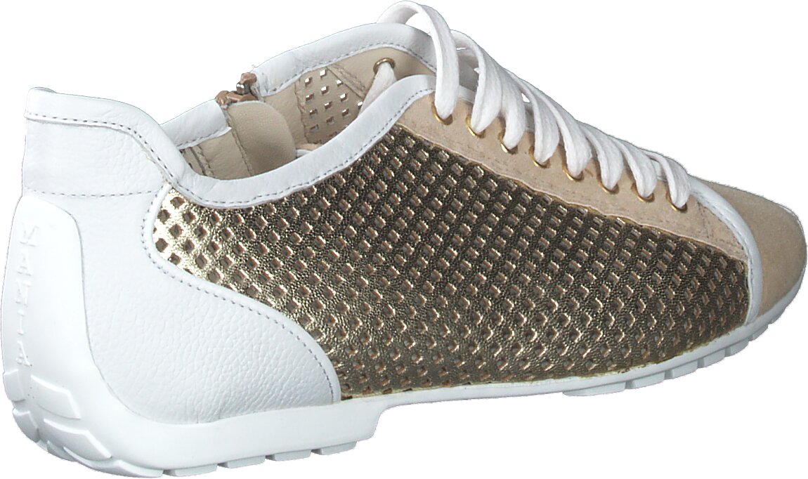 Mania Damen-Schnürschuhe aus Leder 101382952060 (Gold/Bunt) online  