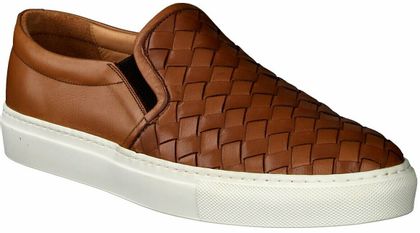 Konstantin Starke Herren-Slipper aus Leder 225220909944 (Braun)