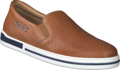 Galizio Torresi Herren-Slipper aus Leder 226221932553 (Braun)